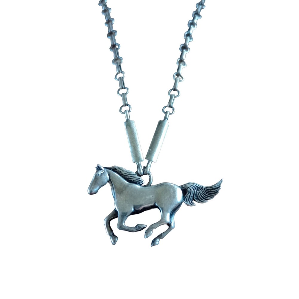 Sterling Silver Horse Necklace